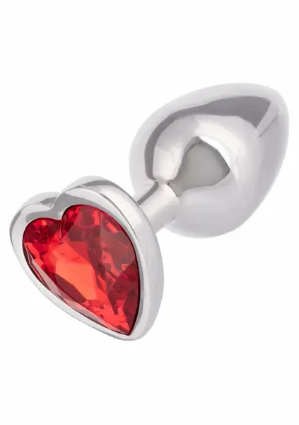 Jewel Small Ruby Heart Plug metalni intimni dodatak bez nikla