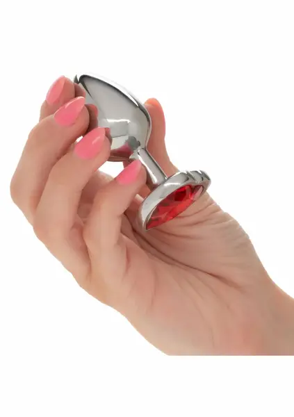 Jewel Small Ruby Heart Plug metalni intimni dodatak bez nikla