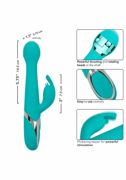 CalExotics Enchanted Oscillate ljubičasti silikonski stimulator sa dvostrukim delovanjem