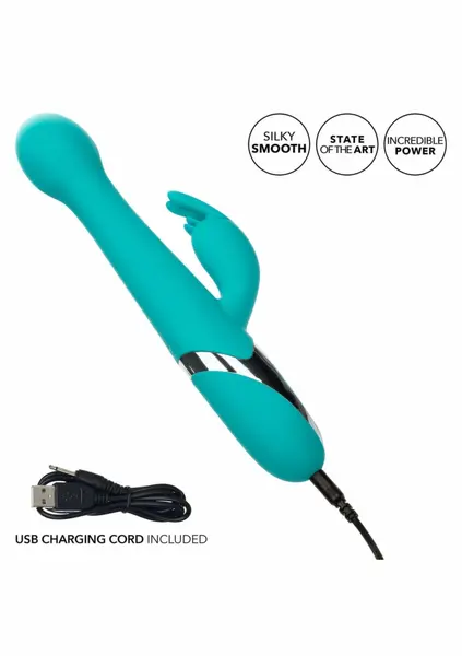 CalExotics Enchanted Oscillate ljubičasti silikonski stimulator sa dvostrukim delovanjem