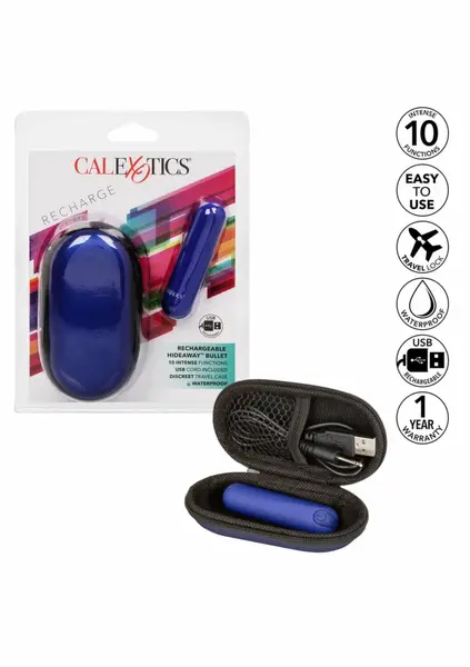 CalExotics punjivi kompaktni bullet vibrator sa kutijicom
