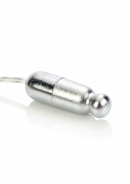 Whisper Micro-Heated Bullet Silver - Compact Warming Massage Device