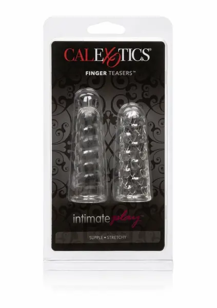 CalExotics Finger Teaser set, fleksibilne teksturisane navlake za prste, 2 komada