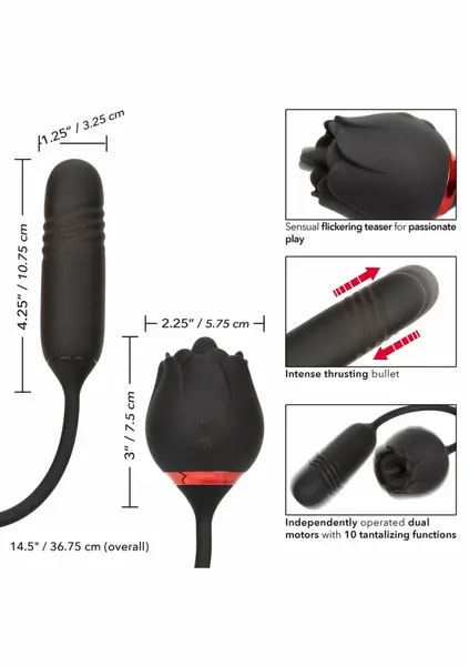 French Kiss Elite Romeo intimni stimulator, dva motora, vodootporan, roze