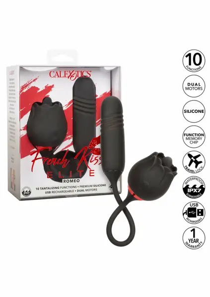 French Kiss Elite Romeo intimni stimulator, dva motora, vodootporan, roze