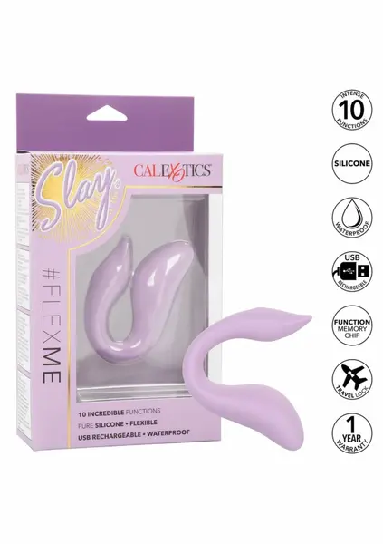 Slay Flex Me fleksibilni kompaktni masažer, 10 modova, vodootporan, roze