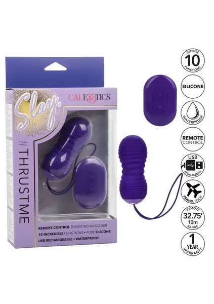 CalExotics Slay Thrust Me intimni stimulator sa potiskivanjem i daljinskim upravljačem