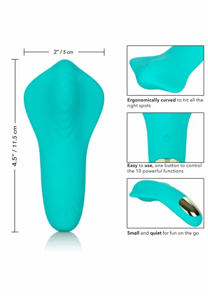 Slay Pleaser kompaktni punjivi silikonski masažer sa 10 modova roze 10.2 cm
