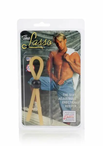 Lasso podesivi lateks prsten za potenciju, sistem za prilagođavanje po meri, crni