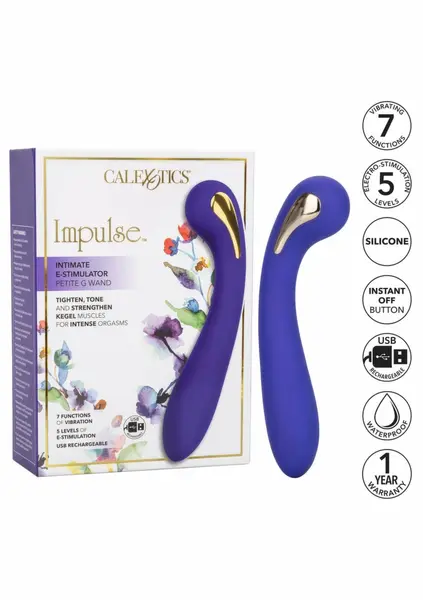 eStim Petite G Wand brenda Impulse, kompaktni intimni masažer sa 5 modova elektrostimulacije