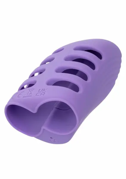 Dr. Laura Berman punjivi vibrator za prst sa dva motora, 10 modova, ljubičasti