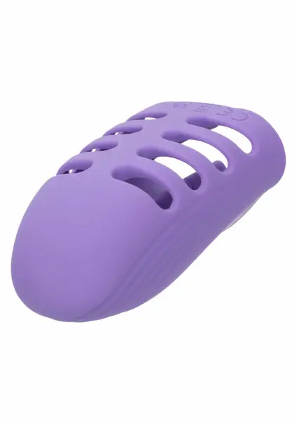 Dr. Laura Berman punjivi vibrator za prst sa dva motora, 10 modova, ljubičasti