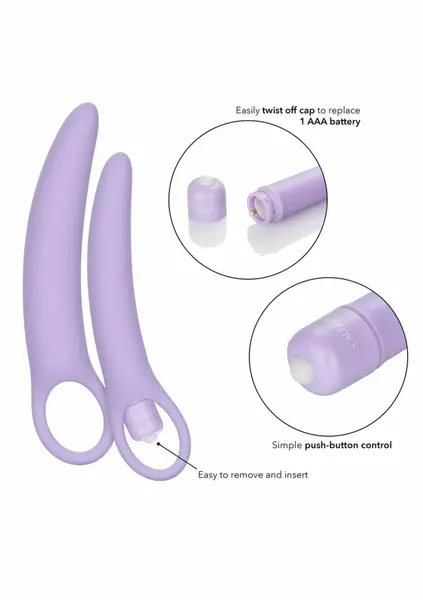 Dr. Laura Berman Isabelle set od 2 silikonska dilatatora sa vibratorom