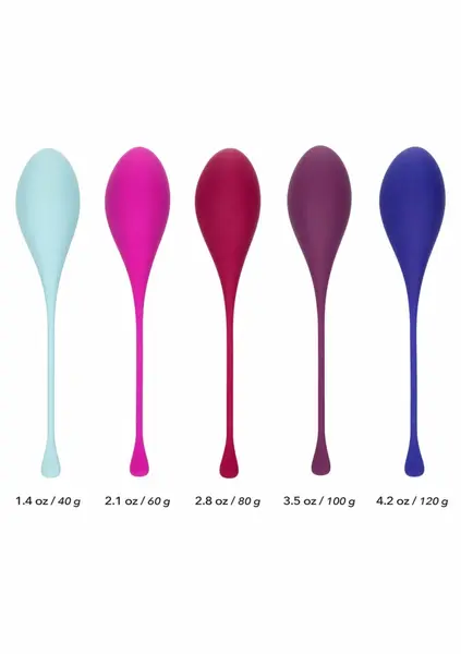 CalExotics Kegel set za trening od 5 delova progresivni sistem za jačanje karličnog dna