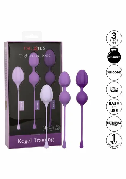 CalExotics Kegel Training 3-Piece Set - Progressive Pelvic Floor System