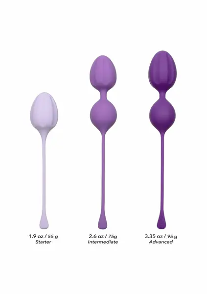 CalExotics Kegel Training 3-Piece Set - Progressive Pelvic Floor System