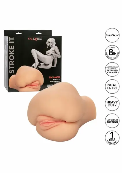 CalExotics Stroke It Side Banger anatomska intimna mašina sa dvostrukom komorom, 3.7 kg