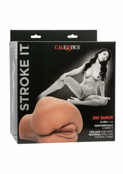 CalExotics Stroke It Side Banger Anatomical Dual-Chamber Intimate Machine 8 lbs