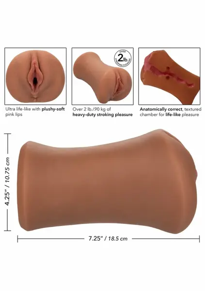 CalExotics Stroke It Wet Anatomical Intimate Machine, PureSkin, 2 lbs