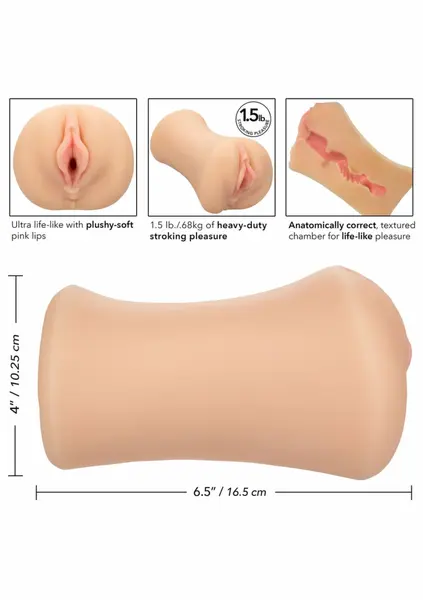 CalExotics Stroke It Juicy roze intimni masturbator 680g 716770098788