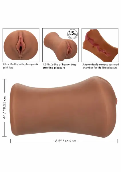 CalExotics Stroke It Juicy Pussy intimni masturbator PureSkin 1.5lb roze