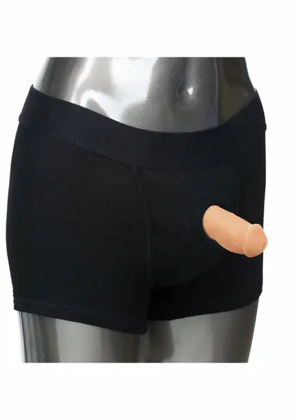 Packer Gear Ultra-Soft Stand-To-Pee Black Silicone Device 13 cm
