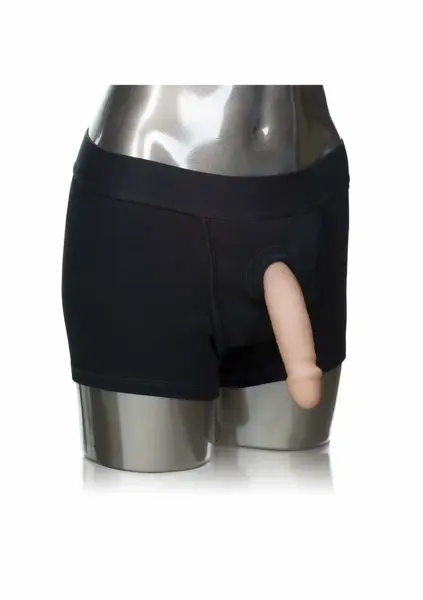 Packer Gear Boxer Brief Harness crne pamučne bokserice sa uprtačem podesive 716770081414