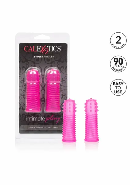 CalExotics Intimate Play Finger Tingler set fleksibilnih silikonskih stimulatora za prste, 2 komada