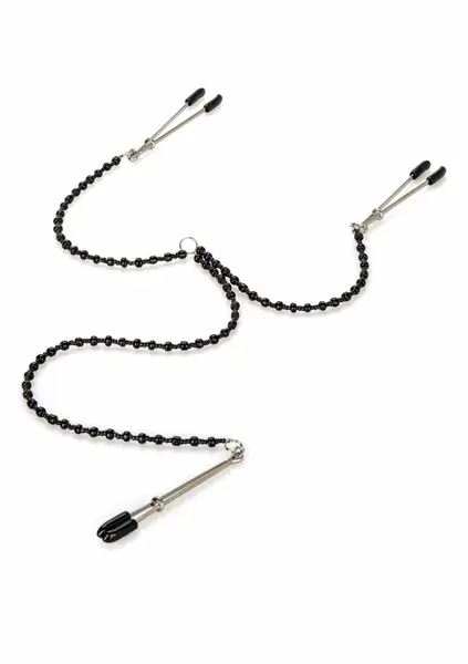 Nipple Play Tweezer Intimate Clamps Adjustable Triple Chain Set