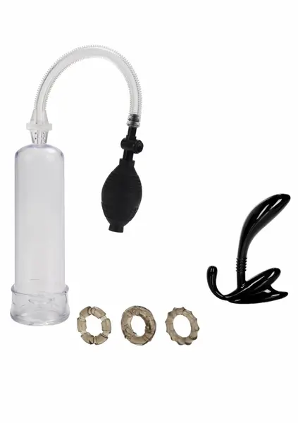 CalExotics His Essential Pump Kit komplet za potenciju i povećanje, crni