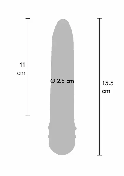 ToyJoy Diamond Superbe klasični vibrator sa cirkonima 19 cm