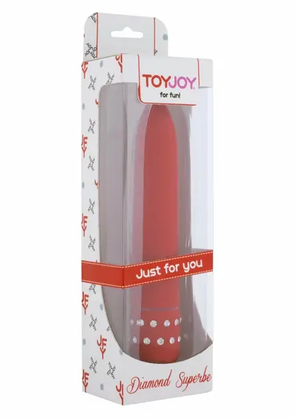 ToyJoy Diamond Superbe klasični vibrator sa cirkonima 19 cm