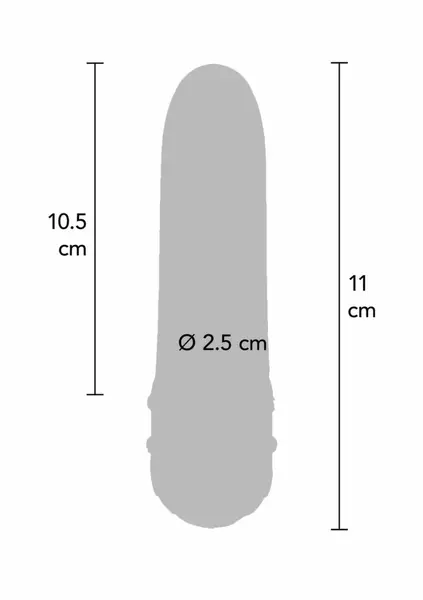 ToyJoy DIAMOND Petit vibrator kompaktni dizajn sa detaljima od cirkona 12cm