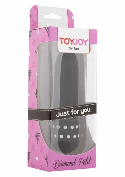 ToyJoy DIAMOND Petit vibrator kompaktni dizajn sa detaljima od cirkona 12cm