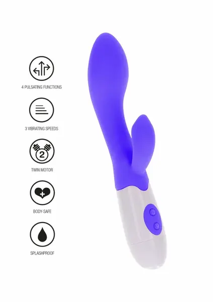 ToyJoy Funky Lover silikonski vibrator sa više brzina roze 8713221828675