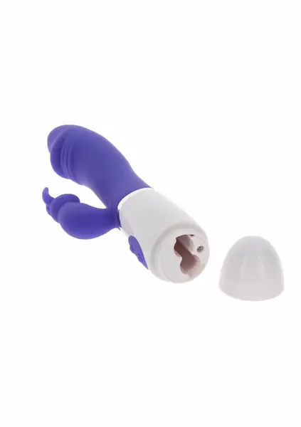ToyJoy Funky Rabbit vibrator od 100% silikona, 4 režima rada, jarke boje, otporan na prskanje vode