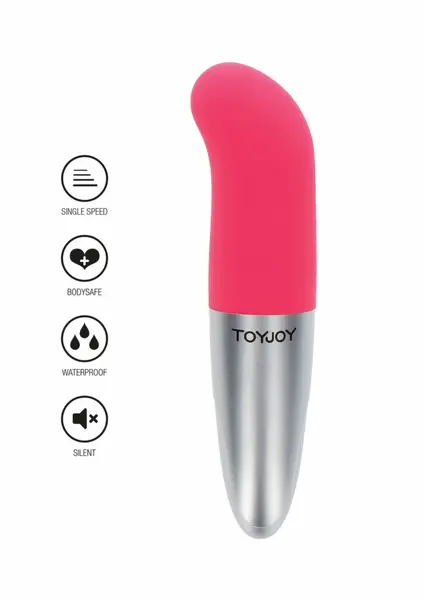 ToyJoy Viberette G-Spot kompaktni intimni masažer, roze, 13 cm