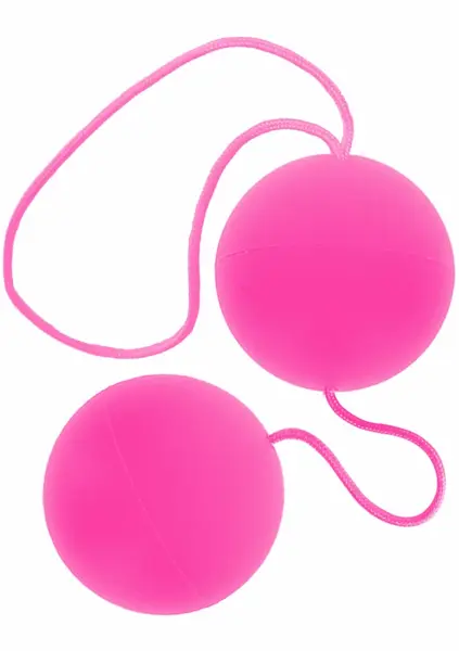 ToyJoy Funky Love Balls silikonske vaginalne kuglice u jarkoj roze boji 8713221328281