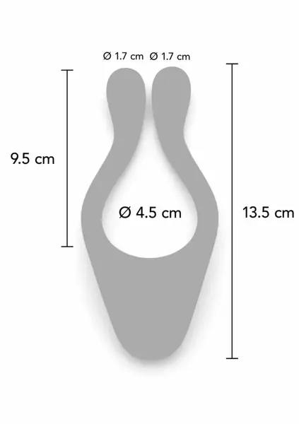 TOYJOY Icon 2 Superb masažer za parove sa daljinskim upravljačem silikonski plavi
