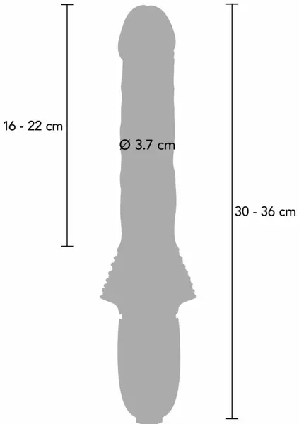 TOYJOY Magnum Opus Supreme Thruster 2 Purple 31cm intimna mašina