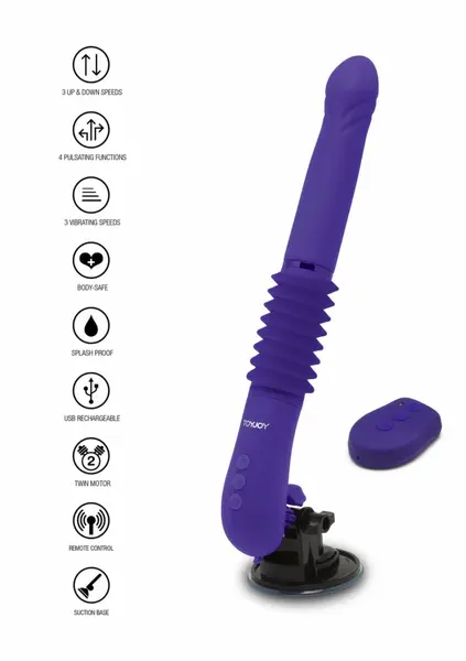 TOYJOY Magnum Opus Supreme Thruster 2 Purple 31cm intimna mašina