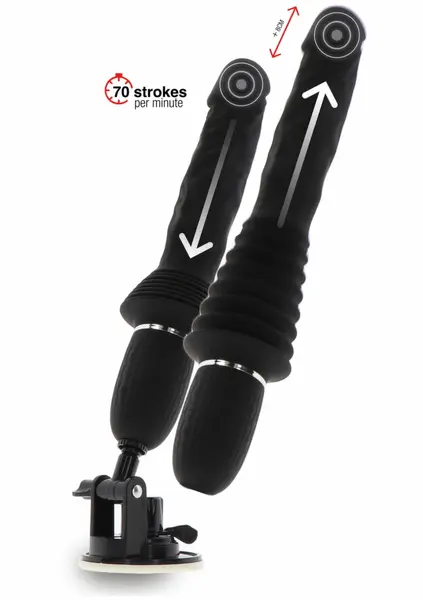 ToyJoy Magnum Opus Thruster Pro napredni sistem za penetraciju, produžetak od 8cm, crni