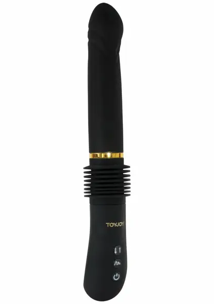 ToyJoy Magnum Opus Thruster, napredni vibrator sa funkcijom potiska, zlatni detalji, USB