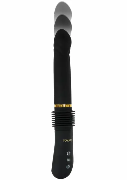 ToyJoy Magnum Opus Thruster, napredni vibrator sa funkcijom potiska, zlatni detalji, USB