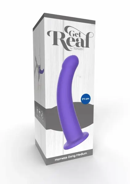 ToyJoy Get Real Harness Dong Silicone M, anatomski silikonski dildo za strap on