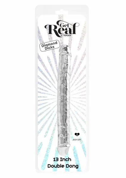 TOYJOY Get Real Clear Double Dong TPE 34.5 cm transparentni model
