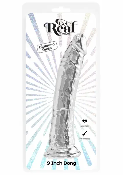 TOYJOY Get Real Clear Dong TPE 24 cm transparentni model