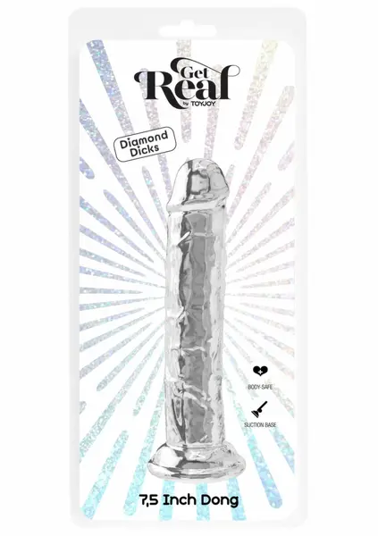 TOYJOY Get Real Clear Dong TPE 19 cm Transparentni model
