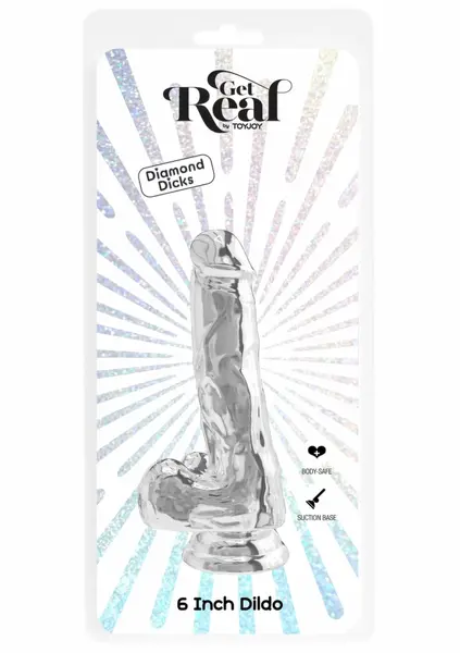 TOYJOY Get Real Clear Dildo TPE 16 cm, transparentan i fleksibilan model