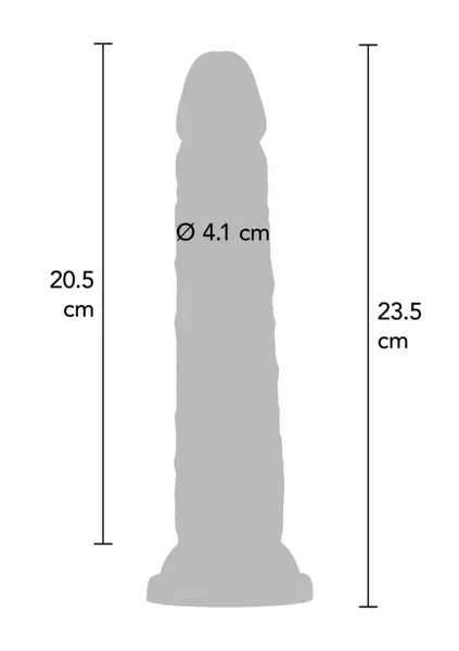 TOYJOY Get Real Deluxe Dual Density Dong TPE 25.5 cm sa fleksibilnim sistemom